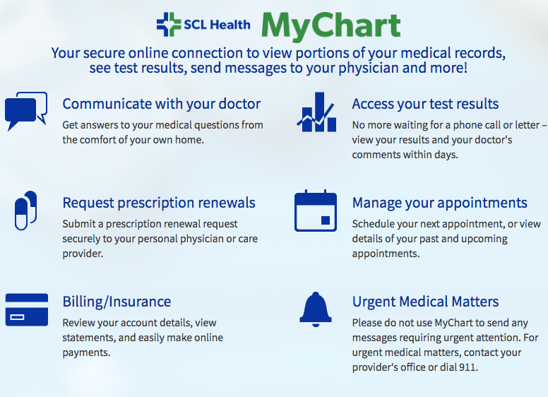 Scl Health My Chart Login