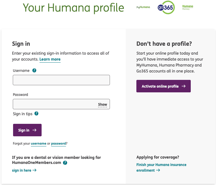 www.humana.com/registration | Humana Member Registration