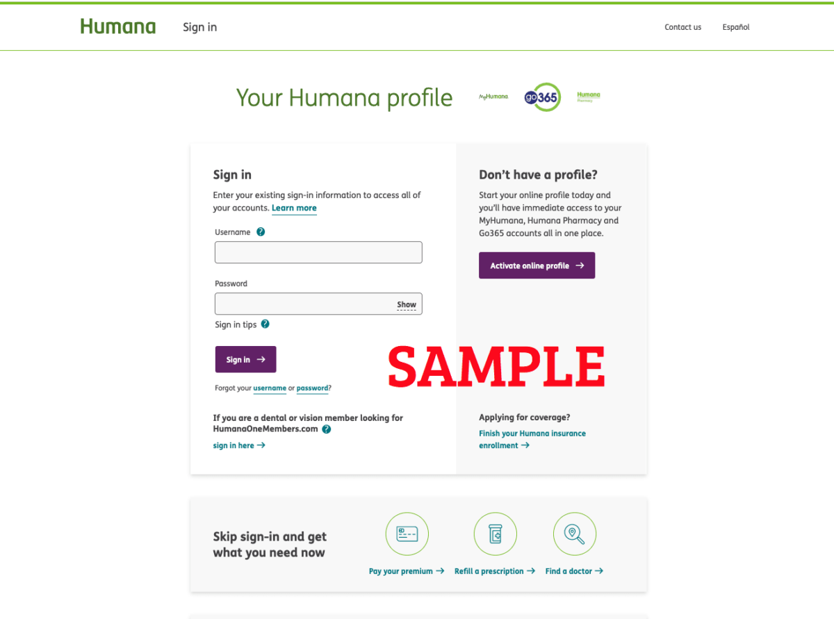 Humana Profile Members MyHumana Login Register Enrollment Activation