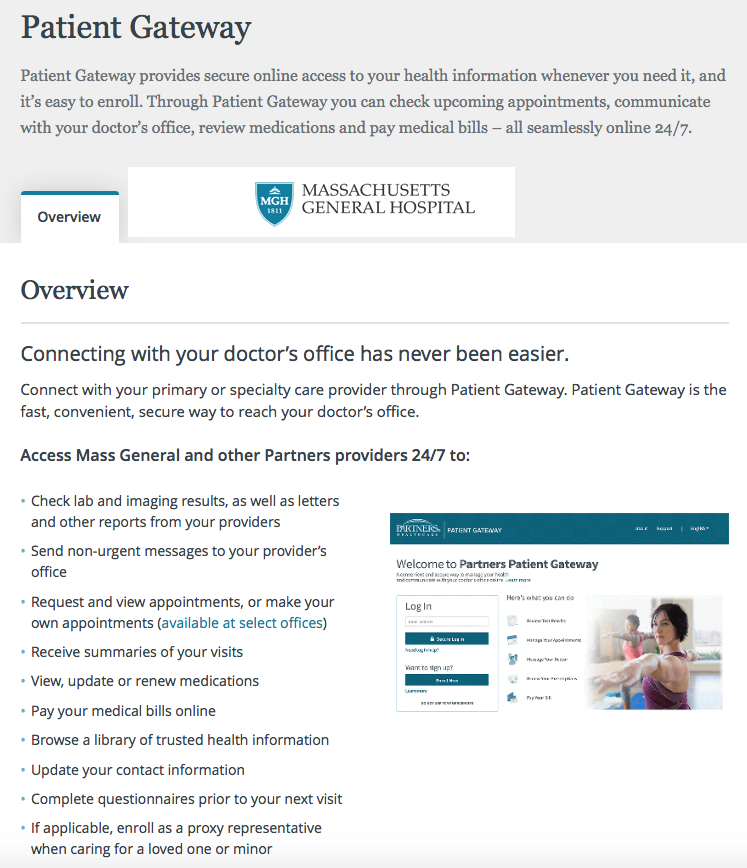Mass General Hospital Portal
