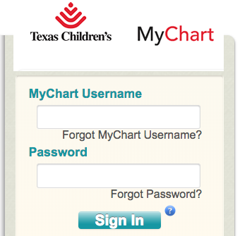 Texaschildrens My Chart