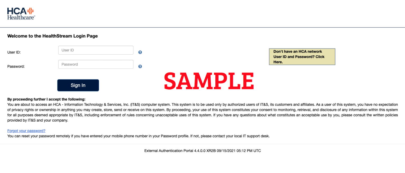 HCA Healthstream Login(05)