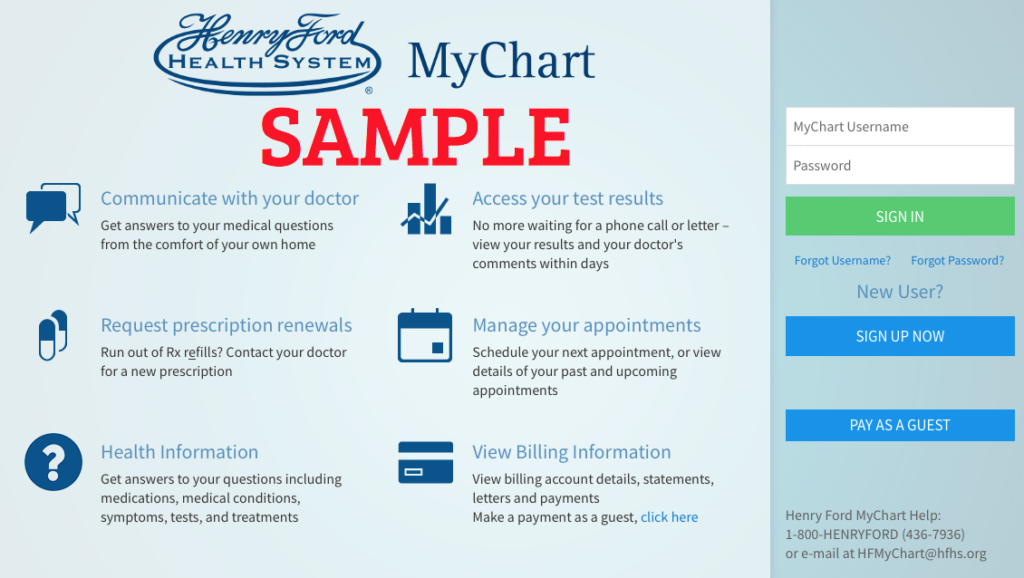 Henry Ford My Chart Billing