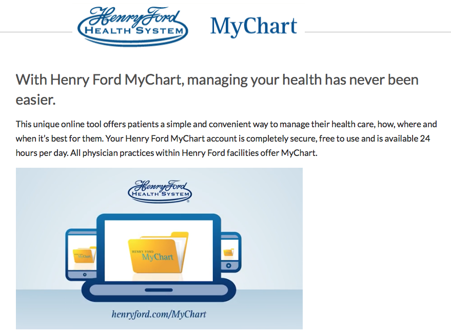 Henry Ford My Chart Sign In