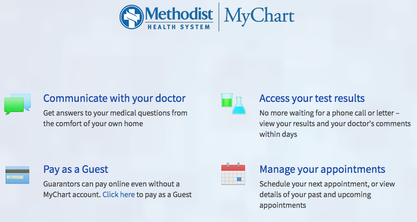 My Chart Methodist Health System