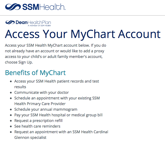 mychartdeanbenefits