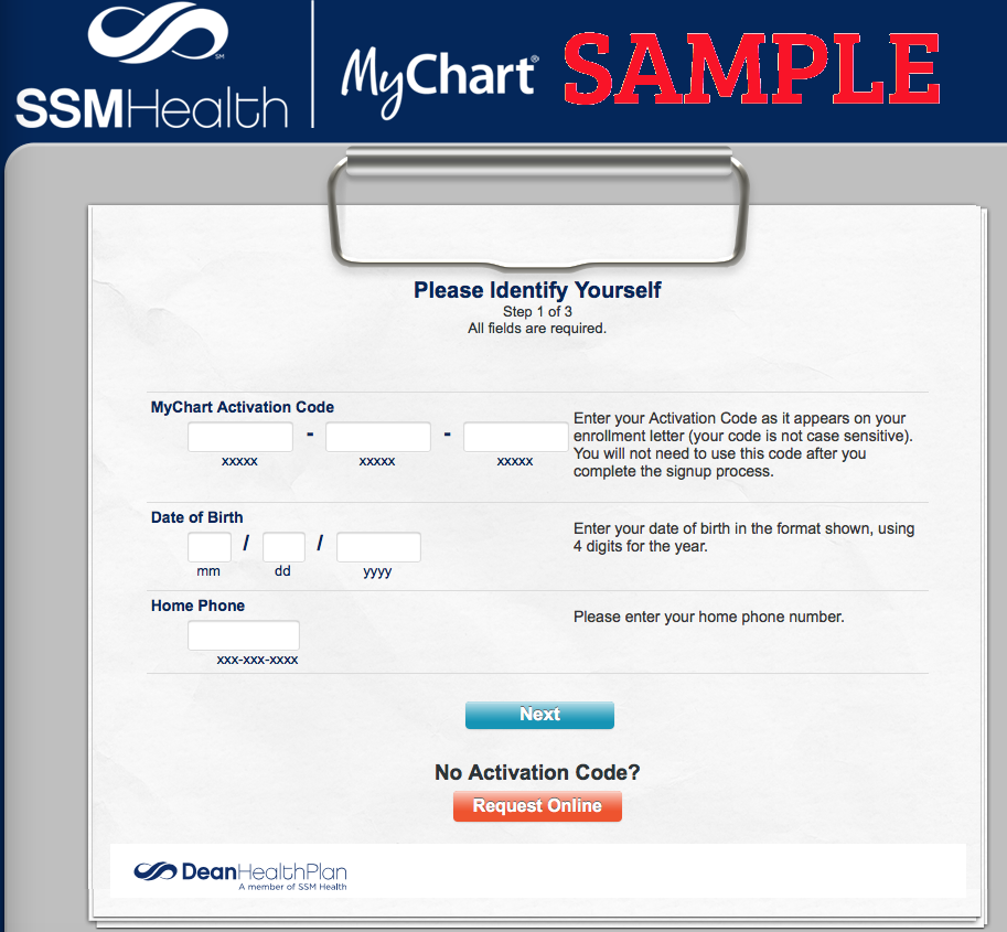 My Chart Dean Care