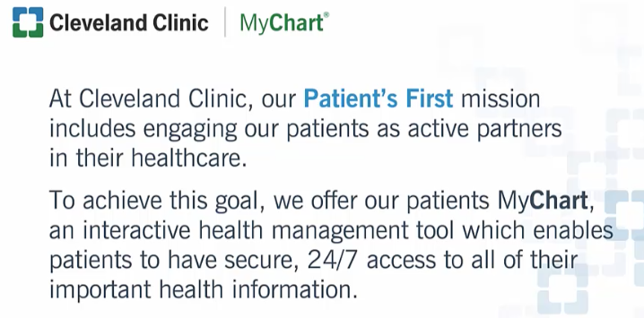 Cleveland Clinic My Chart Activation Code