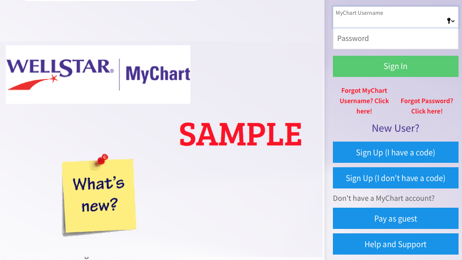 Wellstar My Chart Activation Code