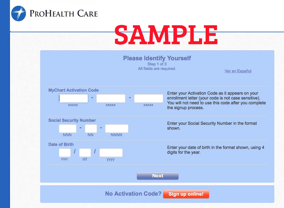 Prohealth Care My Chart Sign In