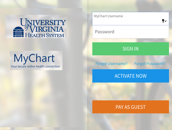 University Of Virginia Health System My Chart