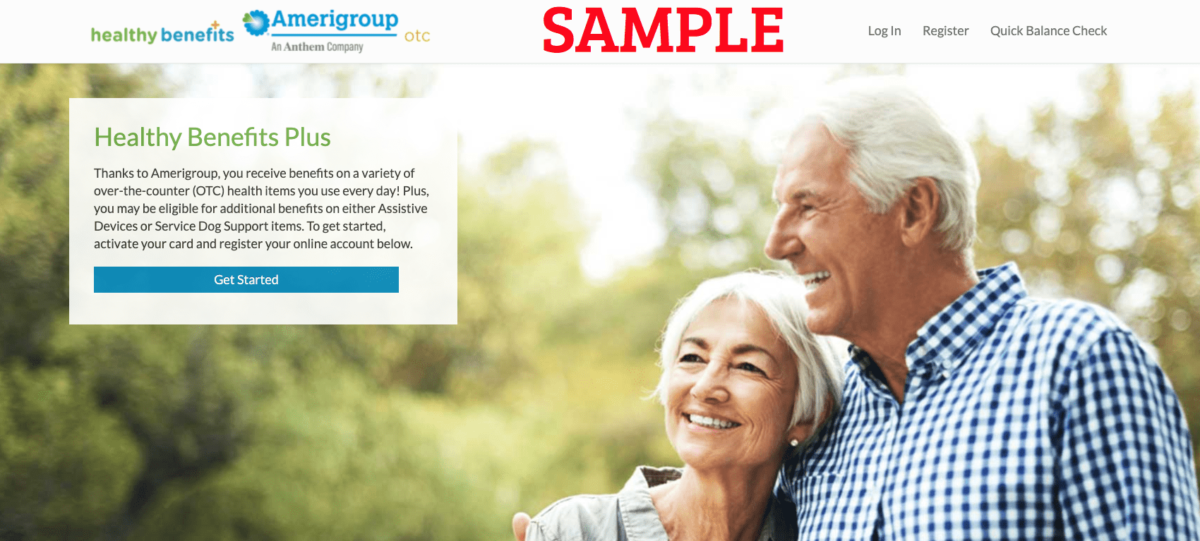 Amerigroup Healthy Benefits OvertheCounter OTC Login Register