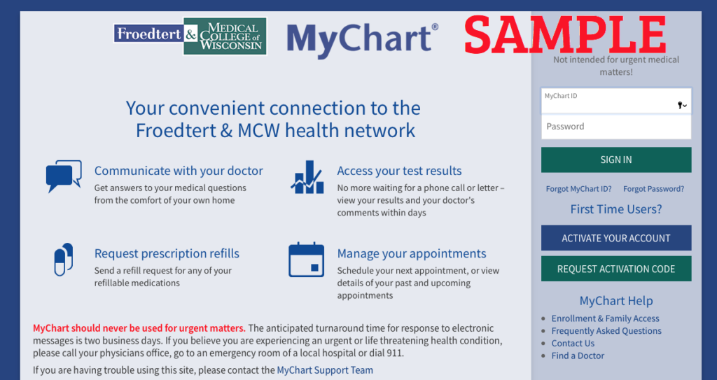 Froedtert My Chart App