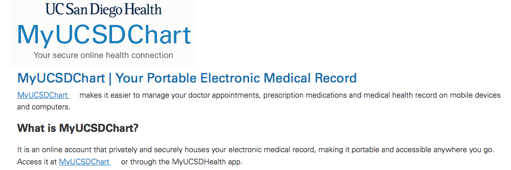 Ucsd Health Chart