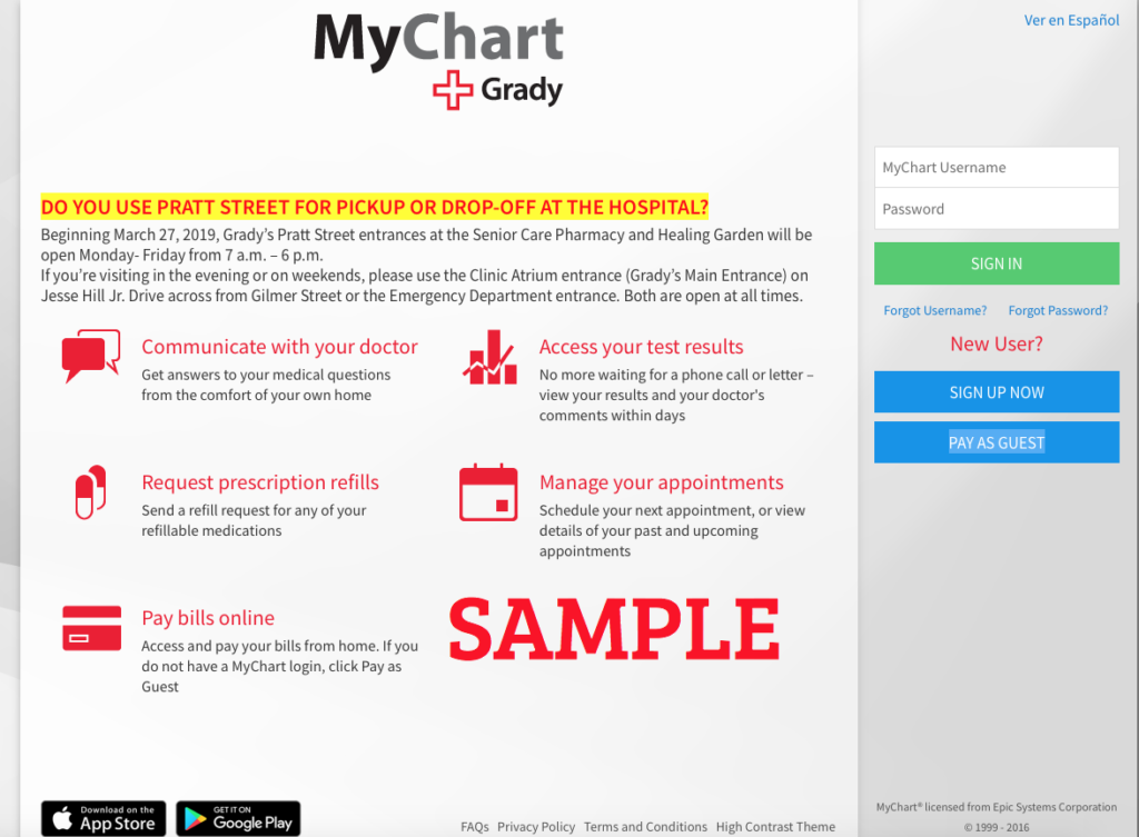 Grady My Chart Help