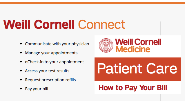 Weill Cornell My Chart