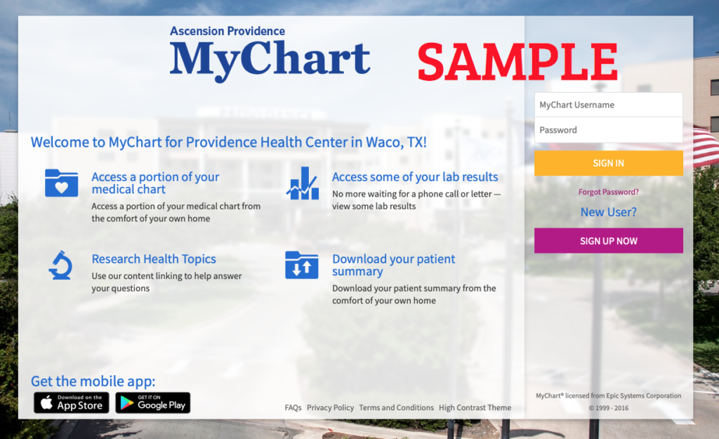 Providence My Chart Waco Tx