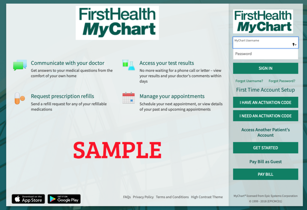 First Health My Chart Org
