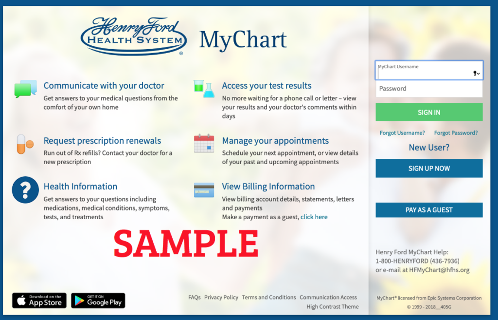 Henry Ford Health Chart