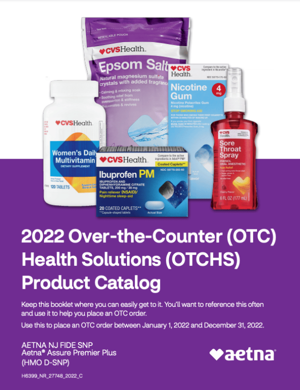 2022 Aetna OvertheCounter (OTC) Helath Solutions Product Catalog