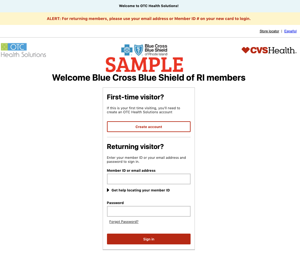 cvs.com/otchs/bcbsri | Blue Cross Blue Shield OTC Benefits 1
