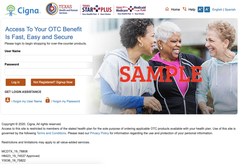 Cigna Healthspring OTC | Order Online Login | Catalog